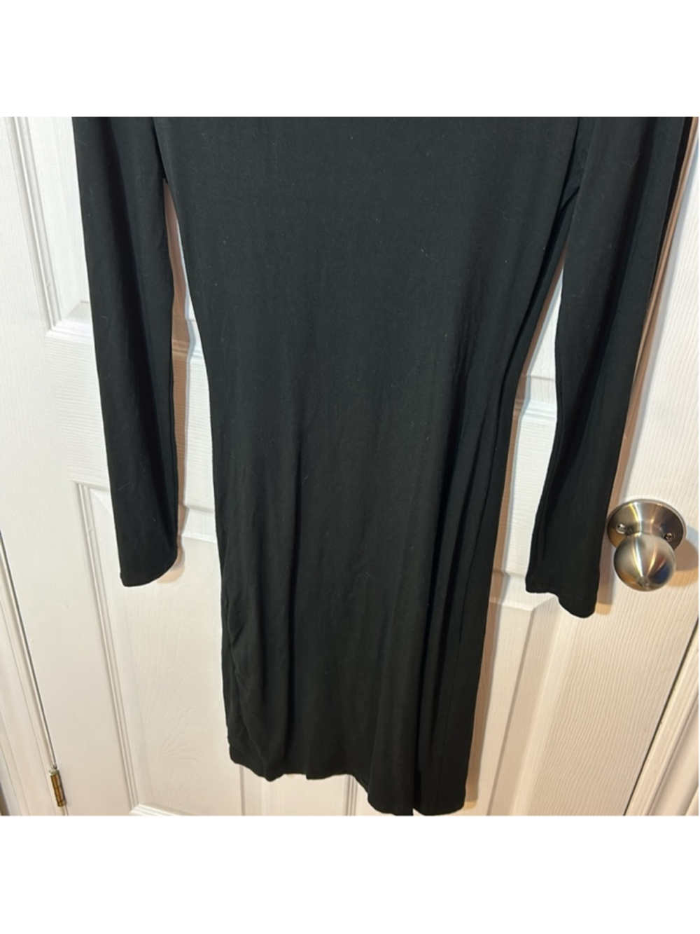 Banana Republic Black Long Sleeve Wrap Dress Small normcore - Picture 6 of 6